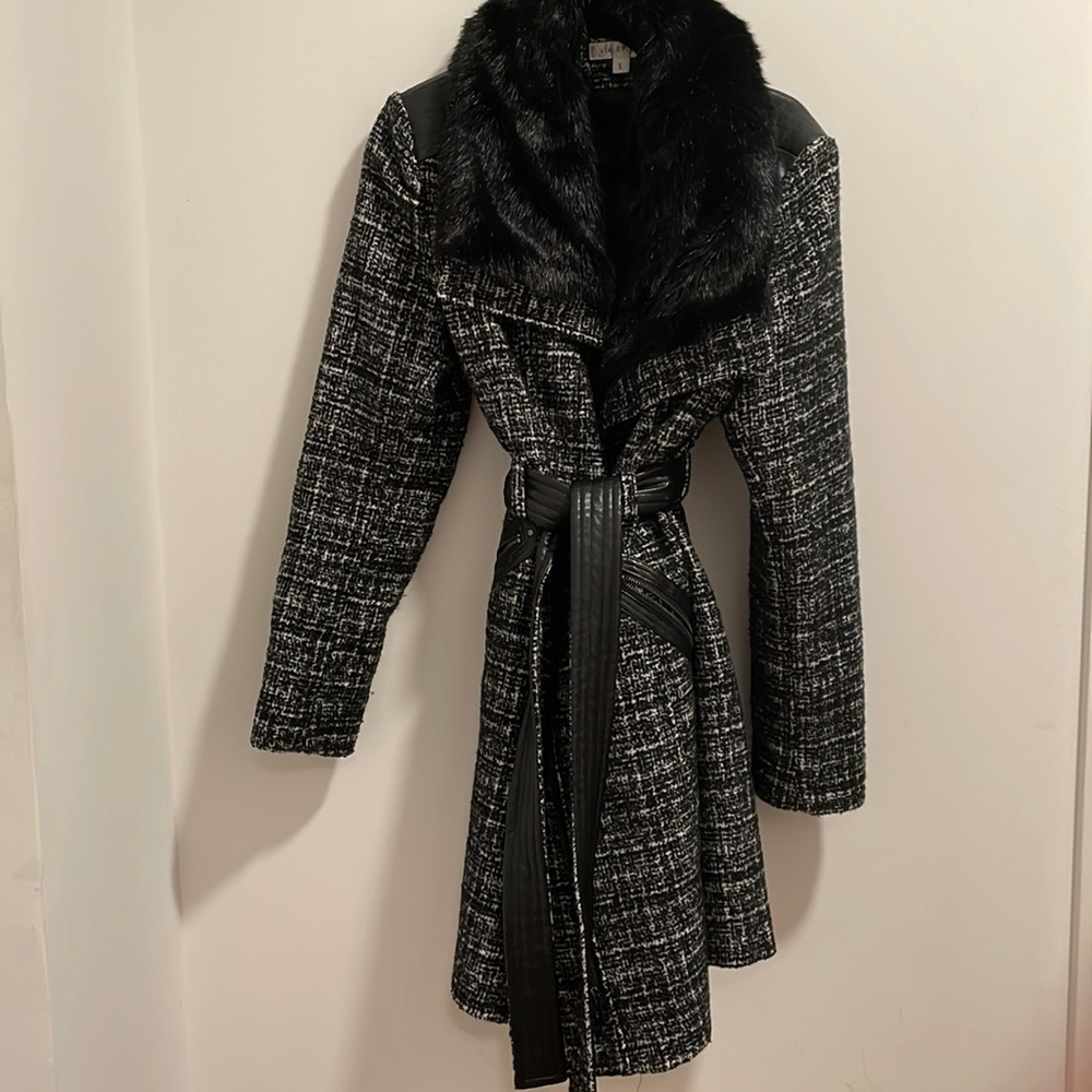 Via Spiga Tweed Coat